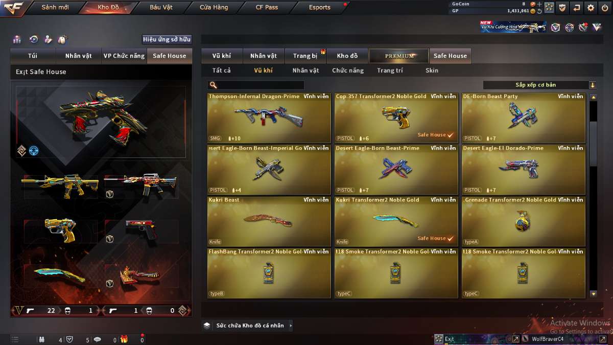 shop acc cf uy tin gia re